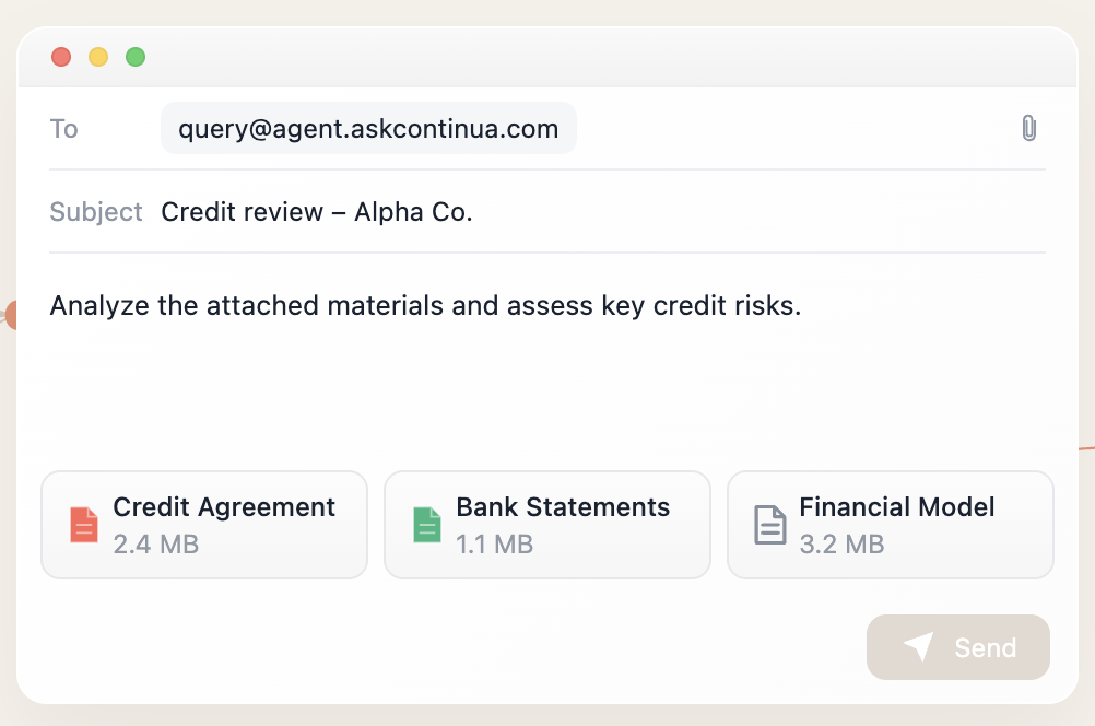 Continua AI product screenshot